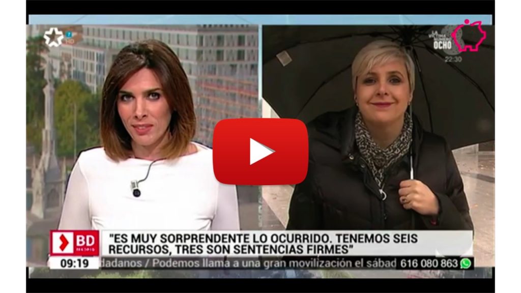 Wonder Woman en Telemadrid en el programa Buenos Días Madrid la sentencia del TS