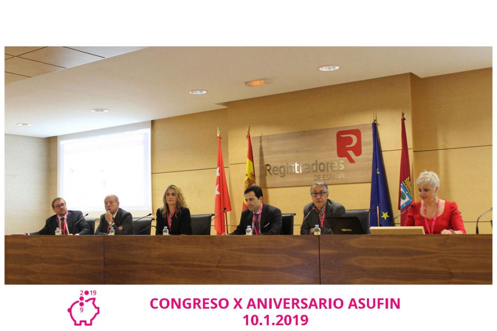 Congreso Asufin 2019. Antonio Beltrán. Carlos Lluch. Matilde Cuena. Daniel Loscertales. Jesús Soria. Patricia Suárez