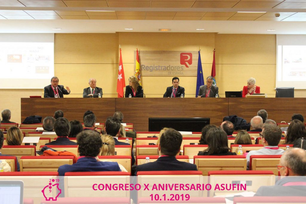 Congreso Asufin 2019. Antonio Beltrán. Carlos Lluch. Matilde Cuena. Daniel Loscertales. Jesús Soria. Patricia Suárez