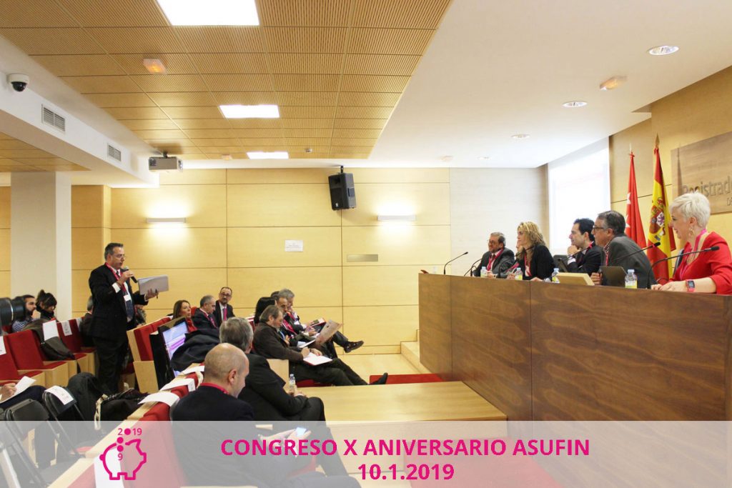 Congreso Asufin 2019. Antonio Beltrán. Carlos Lluch. Matilde Cuena. Daniel Loscertales. Jesús Soria. Patricia Suárez