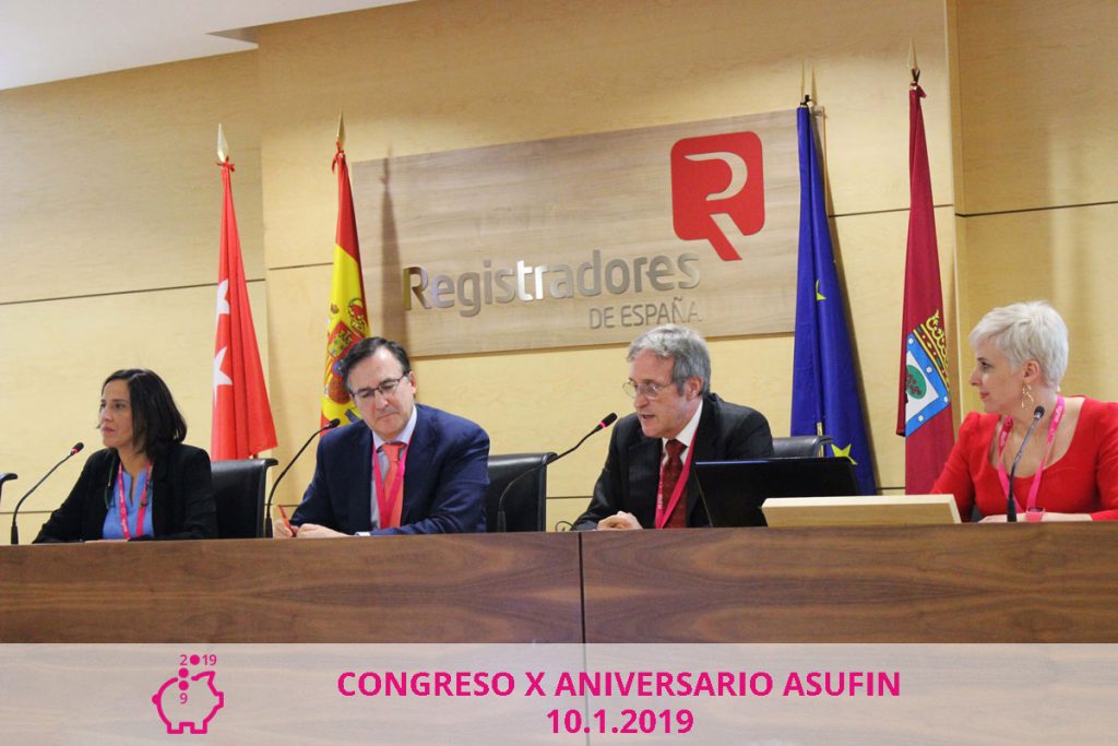 Congreso Asufin 2019. Carlos Ballugera. Rocío Perteguer. Carlos Berbell. Patricia Suárez