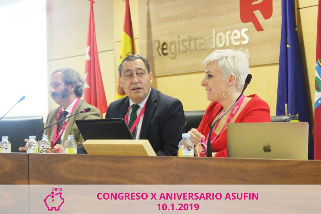 Congreso Asufin 2019. Pablo Rubén Martín de Pablos. Julián Sánchez Melgar. Patricia Suárez