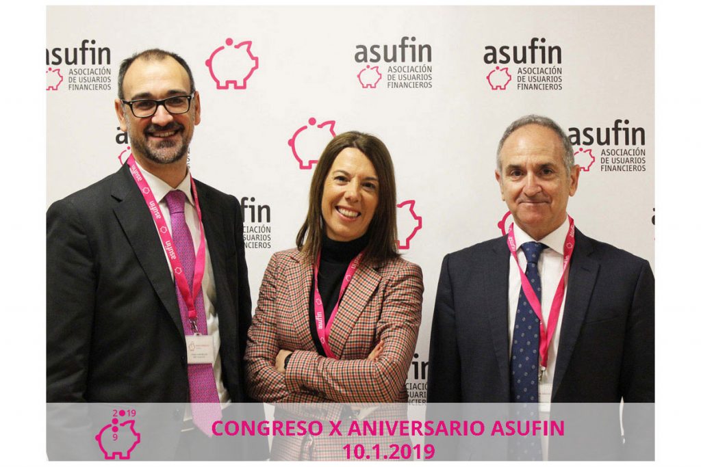 Congreso Asufin 2019. Ignasi Fernández de Senespleda. Cristina Vallejo. Jesús Sánchez