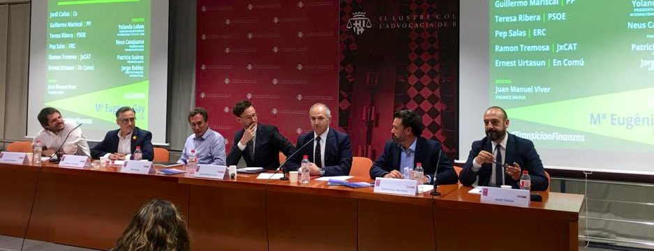 Éxito del debate sobre Transición Ecológica y Reforma de las Finanzas con la participación de ASUFIN 1 190507 BCN DEBATE FINANCE WATCH