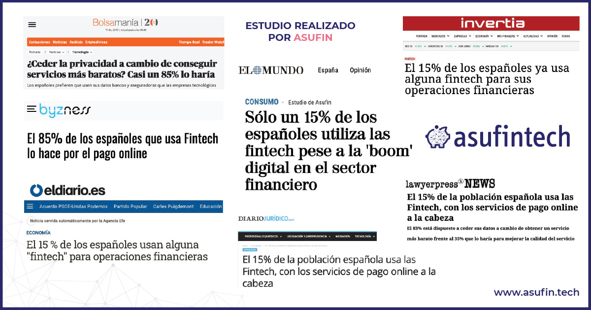 El estudio de ASUFIN sobre hábitos y uso de Fintech en España, en los medios 1 191217 clipping estudio fintech 3