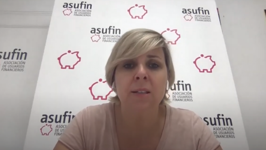 Webinar Crédito al Consumo: ¿Para qué se acude a préstamos? 3 Patricia Suárez durante el webinar gratuito sobre crédito al consumo