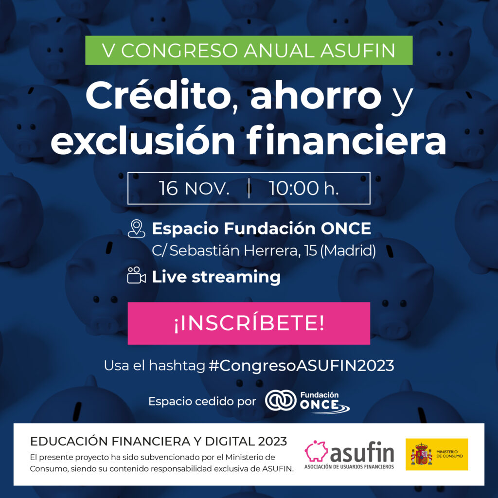 231011 IG CONGRESO ASUFIN CREDITO AHORRO Y EXCLUSION FINANCIERA