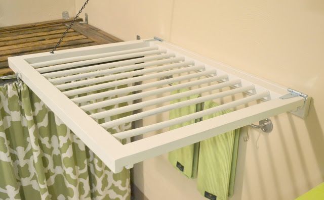 Diy Wall Folding Drying Rack Logic and Laughter 1